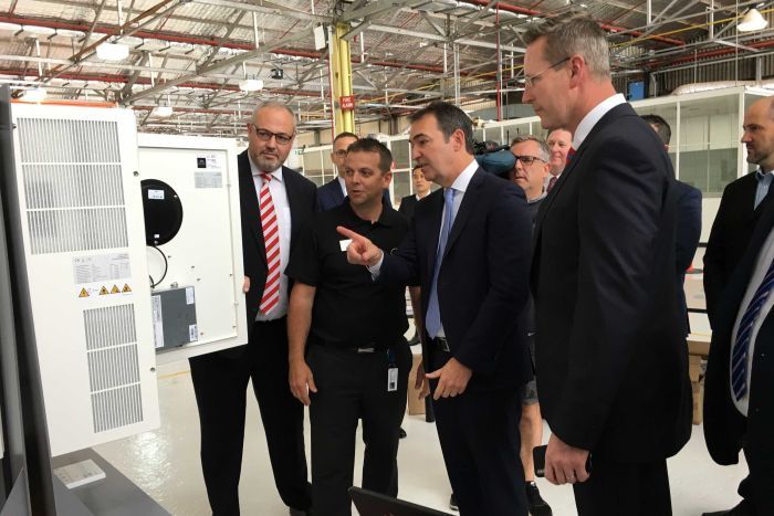 Premier Steven Marshall with Sonnen CEO Christoph Ostermann Premier Steven Marshall with Sonnen CEO Christoph Ostermann