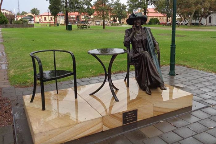 Joy Baluch statue in Port Augusta Statue commemorates former Port Augusta mayor Joy Baluch